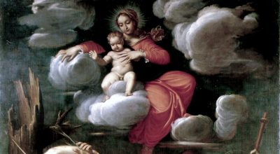 Madonna col Bambino in gloria e i santi Sebastiano, Girolamo, Giovanni Battista, Pietro Eremita e Rocco