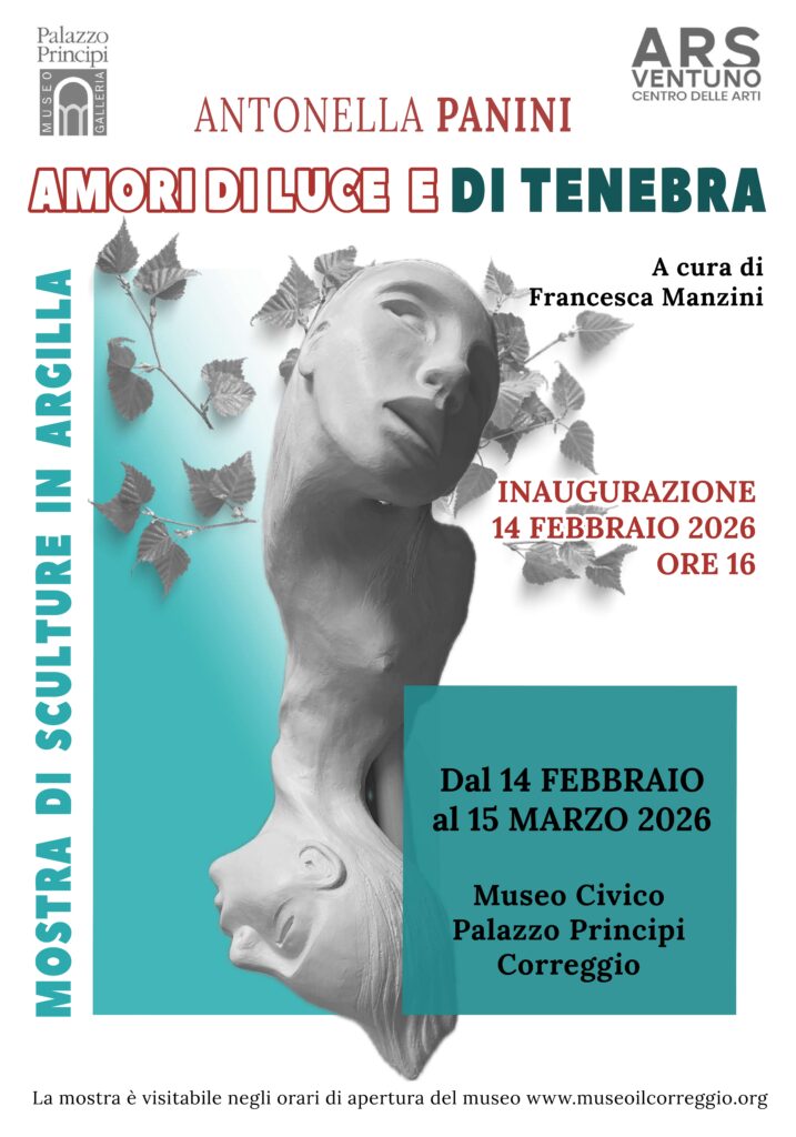 locandina mostra Amori di luce e di tenebra Antonella Panini